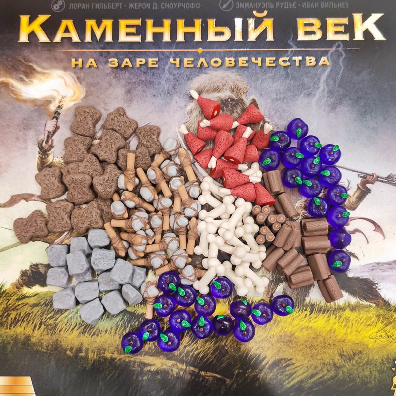 与 Doggerland 棋盘游戏兼容的豪华资源代币 - 桌游/玩具 - 其他材质 多色