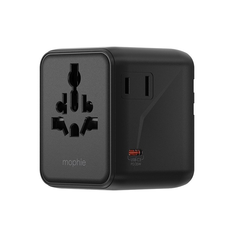 mophie essential 通用旅行转插 旅行充电器 35W (黑色, 白色) - 手机配件 - 其他材质 