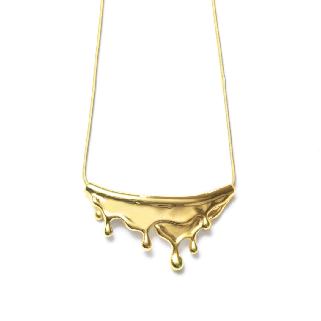 Meltwater Necklace 金色水滴项链 - 项链 - 其他金属 金色