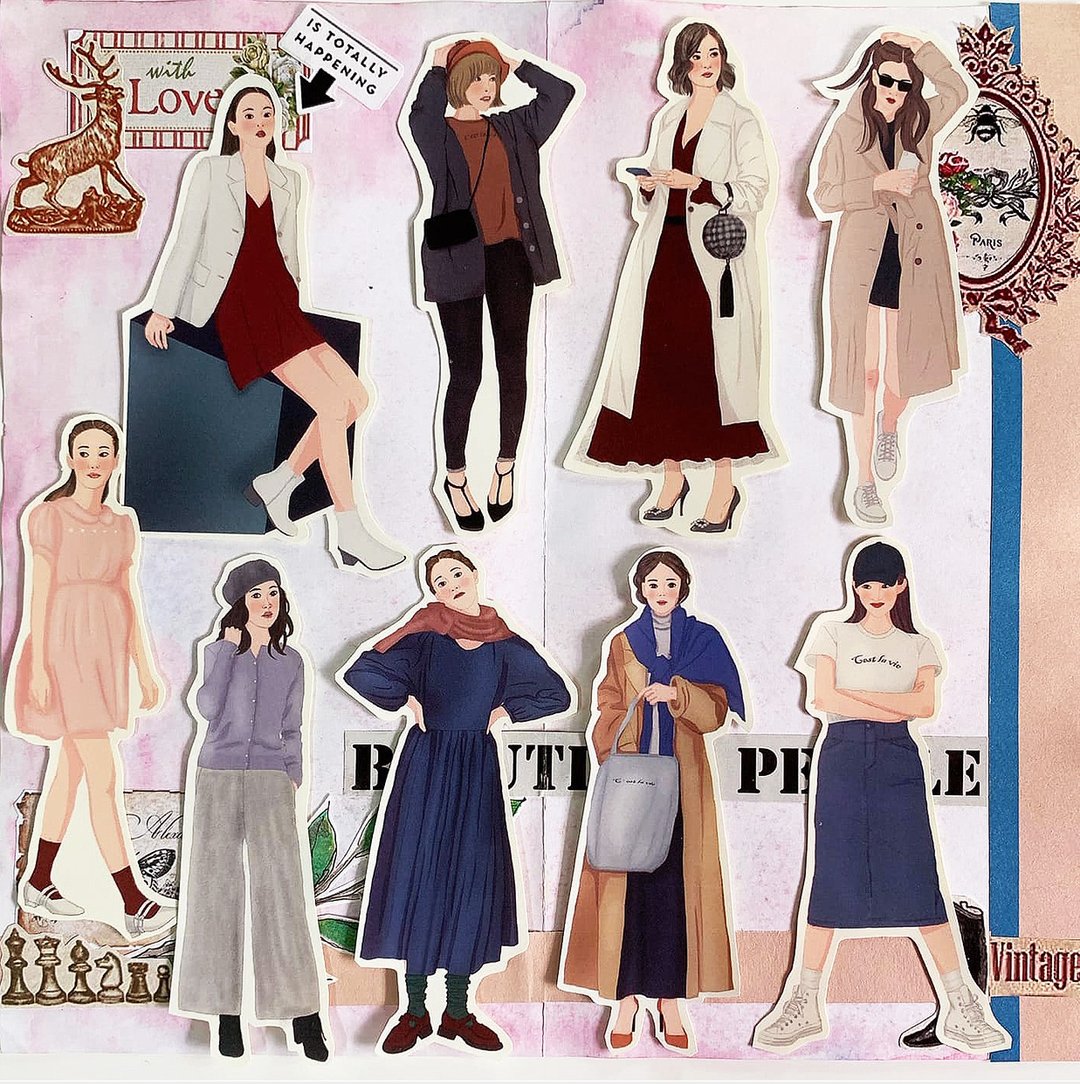 Chic & Charming - 贴纸 - 纸 