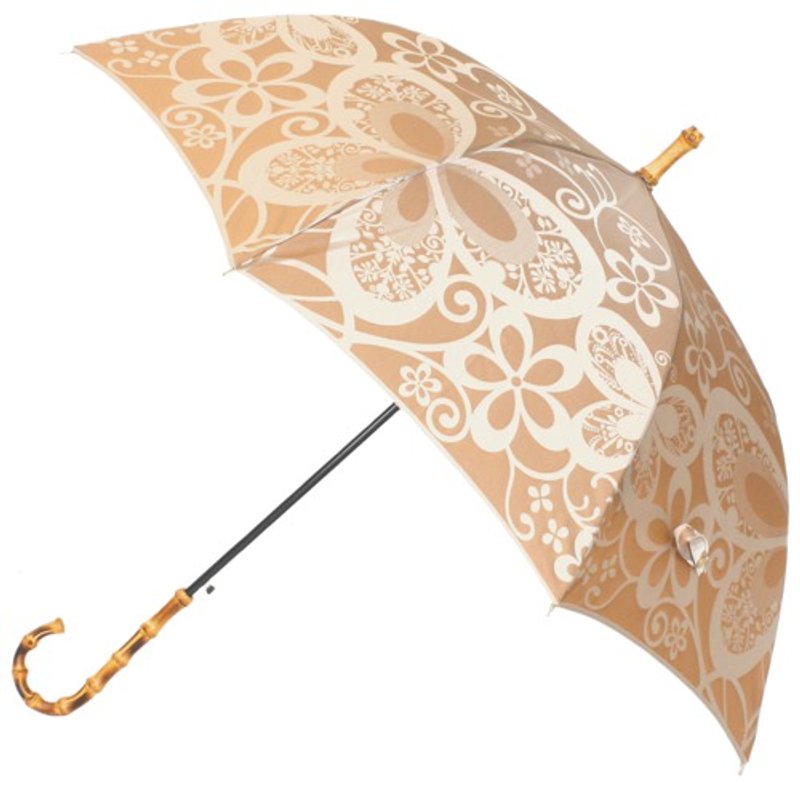 【晴雨兼用 ジャンプ傘】 kirie -蝶々- ハニーマスタード - 其他 - 棉．麻 