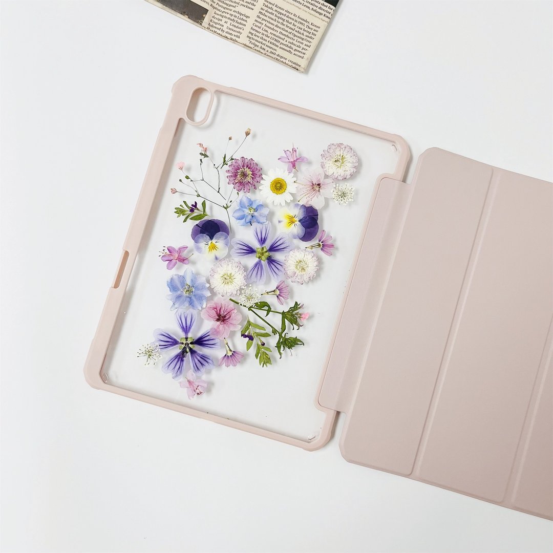 天然花叶手作押花iPad壳 iPad Air 11寸 13寸 iPad Pro 11寸 13寸 - 手机壳/手机套 - 植物．花 