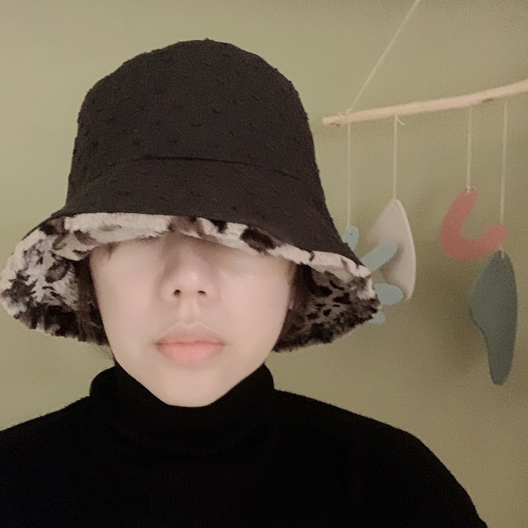 低调奢华 有机棉手作双面盆帽 - 帽子 - 棉 黑色