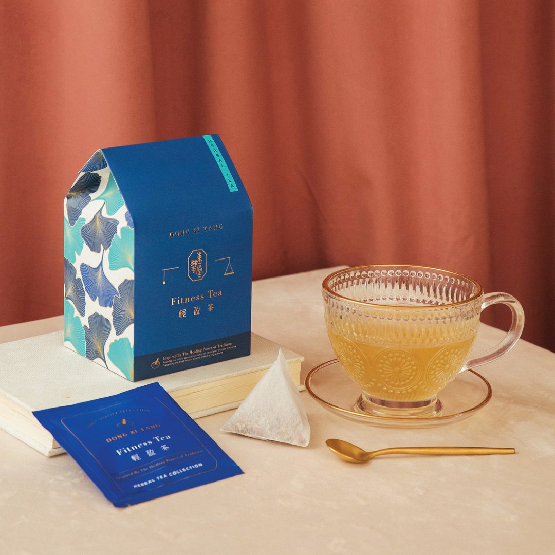 顶级汉方养生 轻盈茶 Fitness Tea - 茶 - 纸 蓝色
