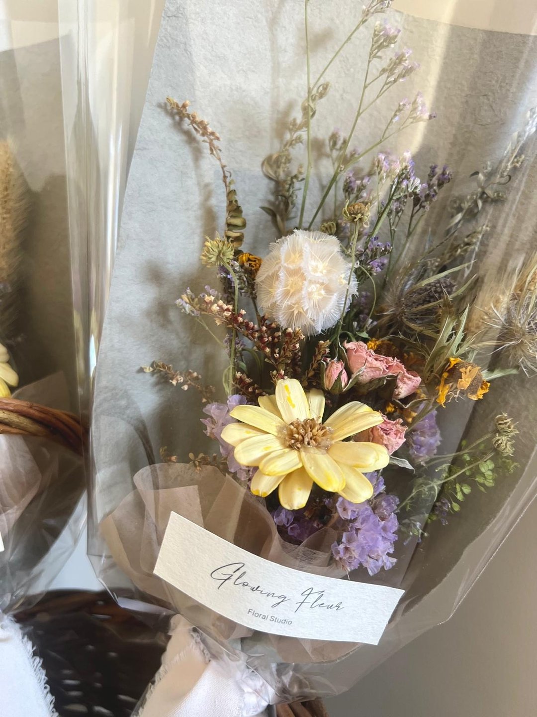 淡黄玛格丽特干燥小花束・Mini Bouquet 干燥花束 毕业花束 - 干燥花/捧花 - 植物．花 