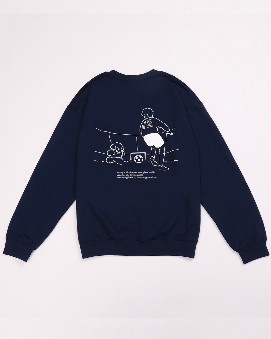 Soccer Sweatshirts 宝蓝色 - 女装上衣 - 棉 灰色