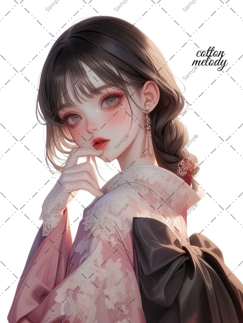 【数量限定】cotton melody / 和风套组 / 15 款 / 人物贴纸 原创贴纸 原创人物贴纸 贴纸 【特价】 - 贴纸 - 纸 