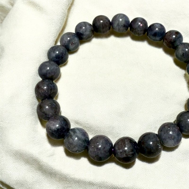 转变之石手链 血滴堇青 堇青石 稀有能量款 水晶手链 - 手链/手环 - 水晶 黑色