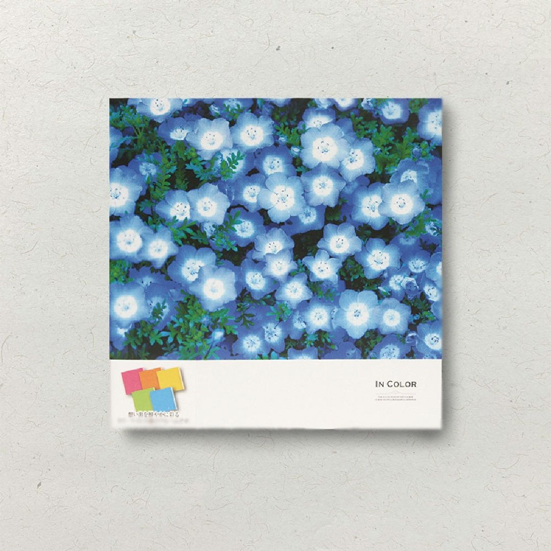 【Nakabayashi】NCL 手绘相本-蓝花 L-DB211-B(原厂正货) - 相簿/相册 - 其他材质 蓝色