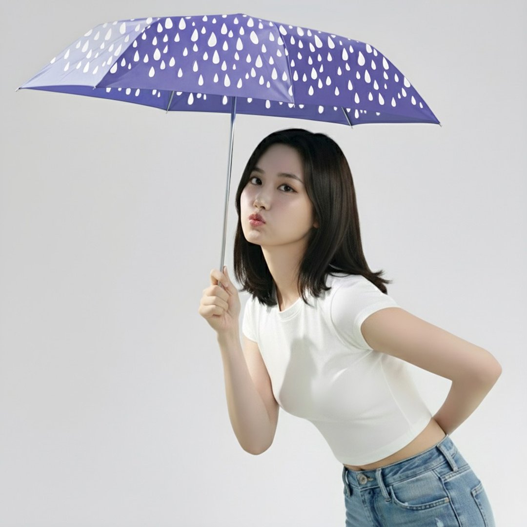 超轻防风抗UV自动伞 - 雨滴 - 雨伞/雨衣 - 防水材质 紫色