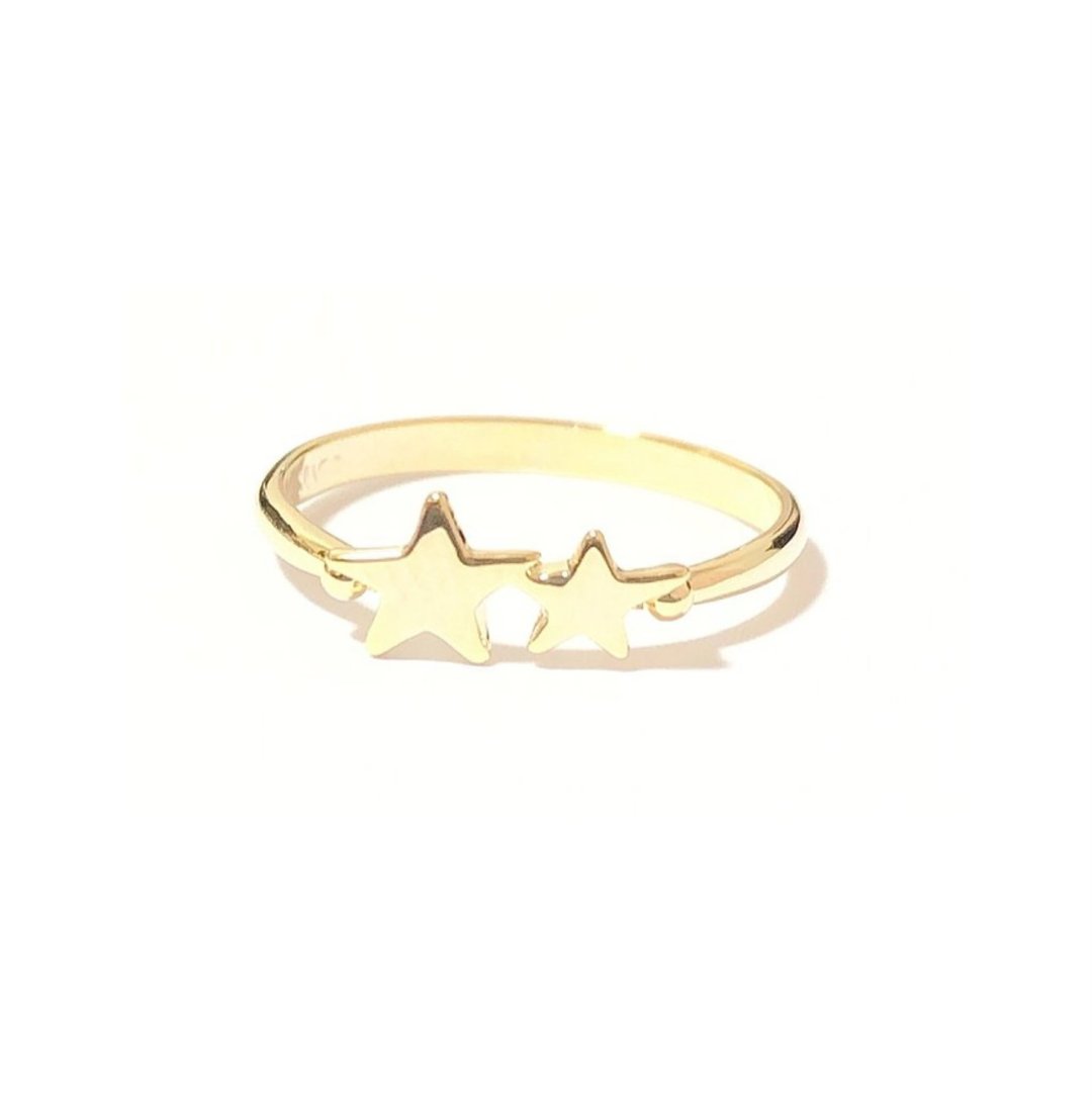Star Ring (可作为尾戒) - 戒指 - 其他金属 金色