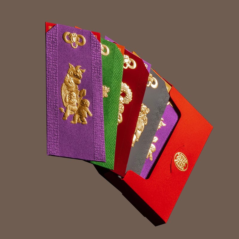 御守利是 | 利是封套装 - 红包/春联 - 纸 红色