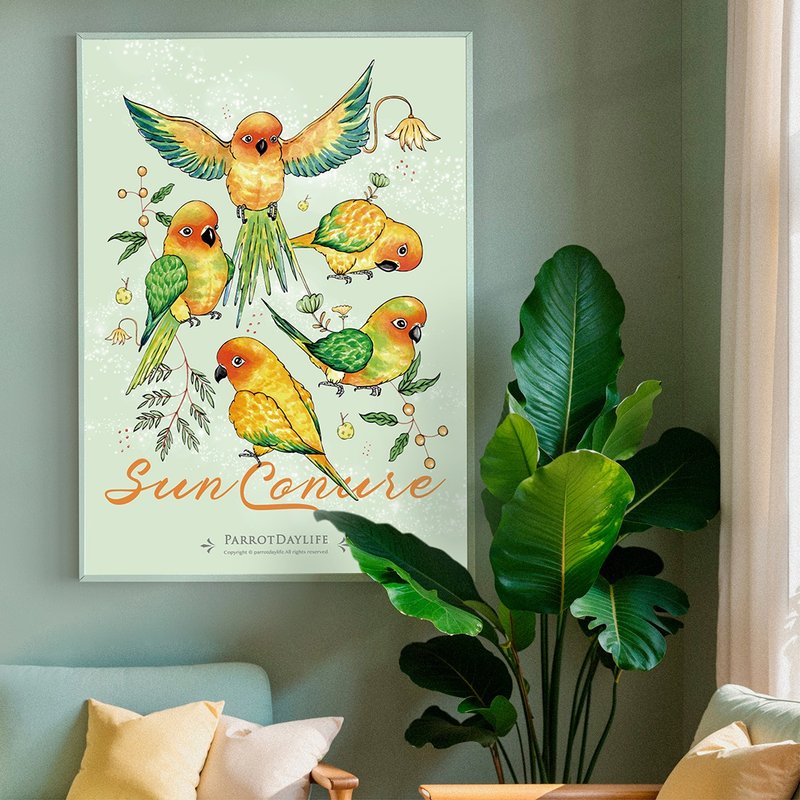 海报 / 金太阳鹦鹉图鉴系列海报 - 海报/装饰画/版画 - 纸 