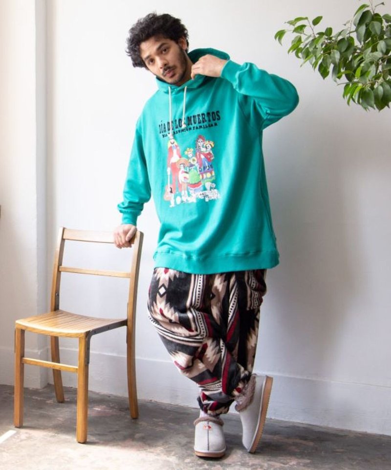 【热门预购】墨西哥男款印花连帽上衣  (2色) JSU-5310 - 中性连帽卫衣/T 恤 - 棉．麻 