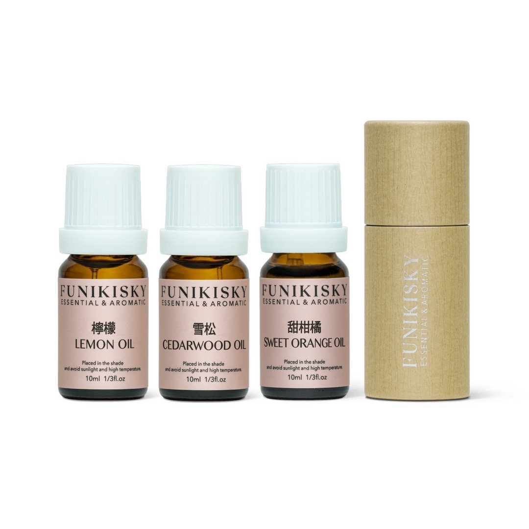 【仲夏安康香氛礼】强化能量三入套组 (独家限定) - 香薰/精油/线香 - 精油 绿色