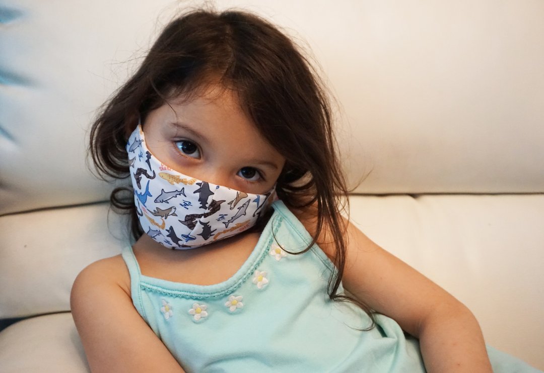 Face mask 2 ply with adjustable strap for Kids - 口罩 - 聚酯纤维 多色
