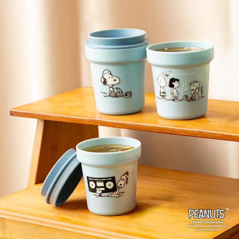 【Pinkoi x SNOOPY】HYDY 390ml 环保派对杯3入组-蓝色派对 - 其他杯子 - 塑料 蓝色