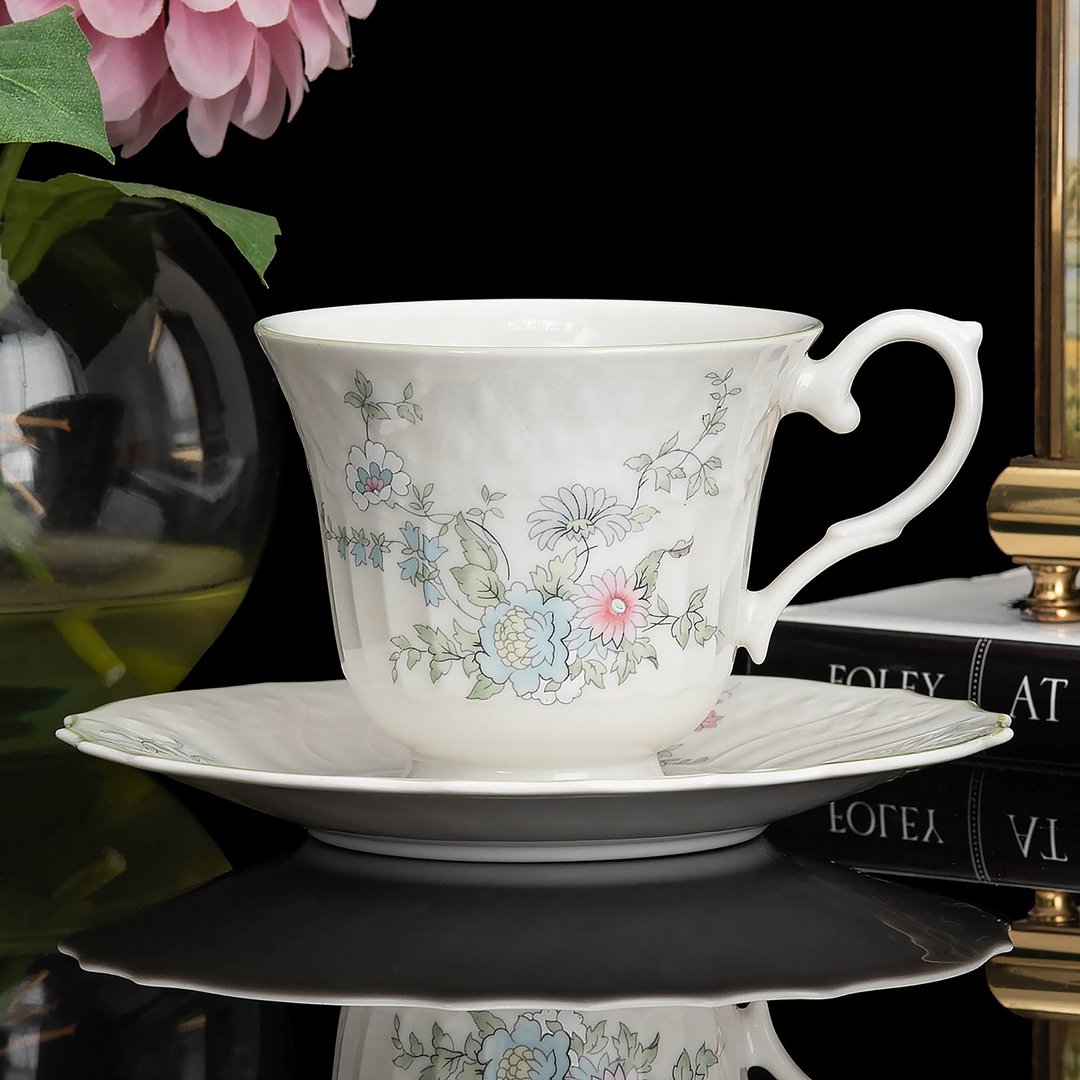 英国制Royal Doulton 1984年陶瓷下午茶红茶杯咖啡杯盘组 - 咖啡杯/马克杯 - 瓷 