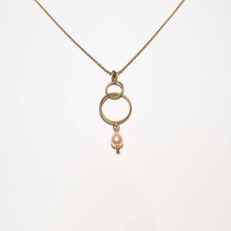少年 - 环绕项链 - Teenage necklace (surround) - 项链 - 珍珠 金色