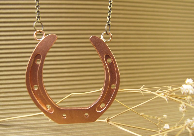 【Horseshoes】马蹄铁-项链 - 项链 - 其他金属 红色