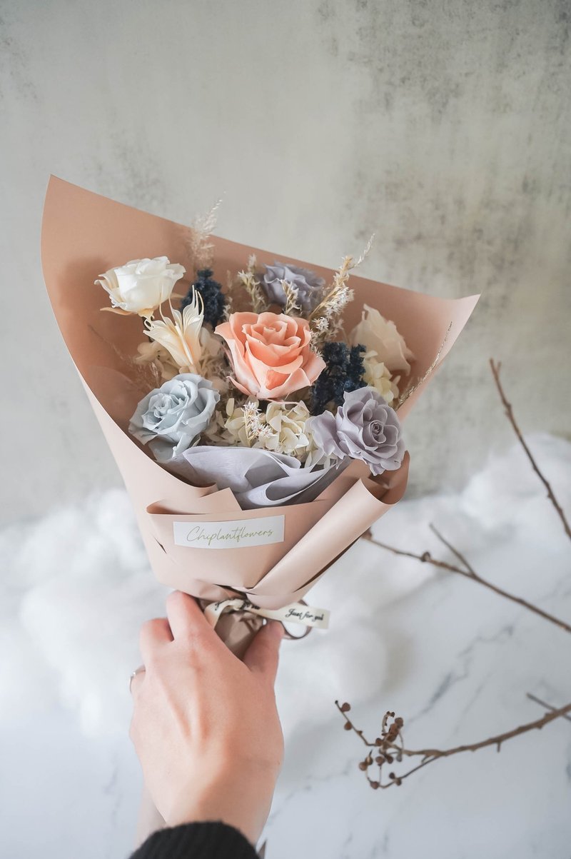 【竒花】法式永生花束 毕业花束 生日礼物 永生干燥花 - 干燥花/捧花 - 植物．花 