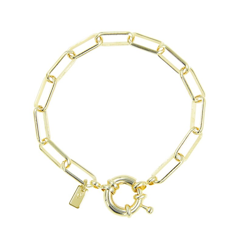 圣城 - 金色步道－水手扣链条手链_18K镀金 - 手链/手环 - 铜/黄铜 金色