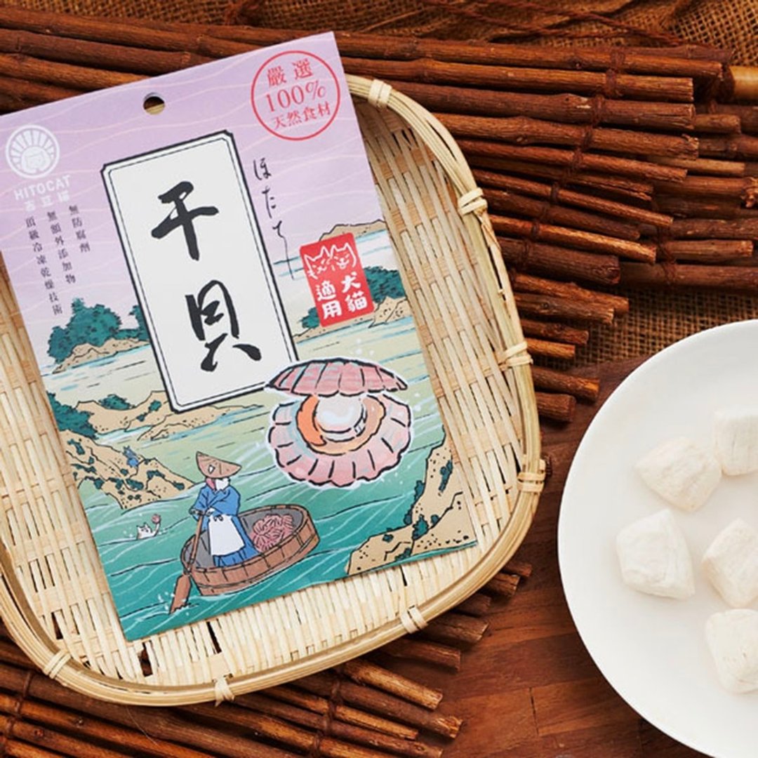 吉豆猫 宠物原肉冻干零食 生食等级 干贝 - 玩具 - 其他材质 多色