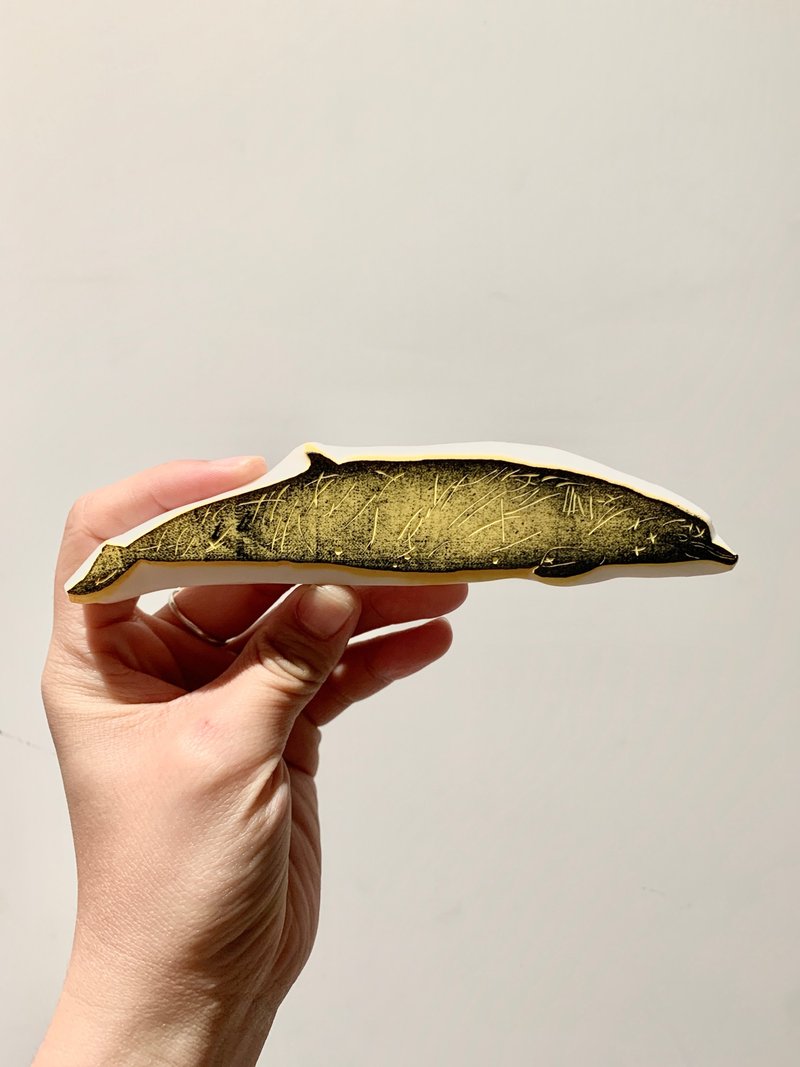 鲸豚印章 阿氏贝喙鲸 - 印章/印台 - 橡胶 灰色