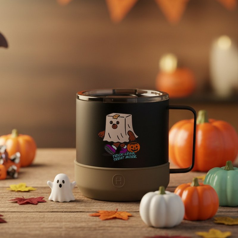 惊吓万圣节 【FlooBoo】 300ml 露营杯 | 黑杯-荒野 - 保温瓶/保温杯 - 不锈钢 多色