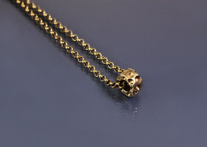 质感系列-轮子滚动设计黄铜链2 - 项链 - 铜/黄铜 金色