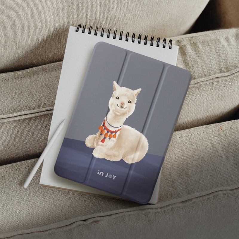 iPad case12.9/Air5/iPad 9/mini 7自由自在草泥马附笔槽平板保壳 - 平板/电脑保护壳 - 其他材质 紫色