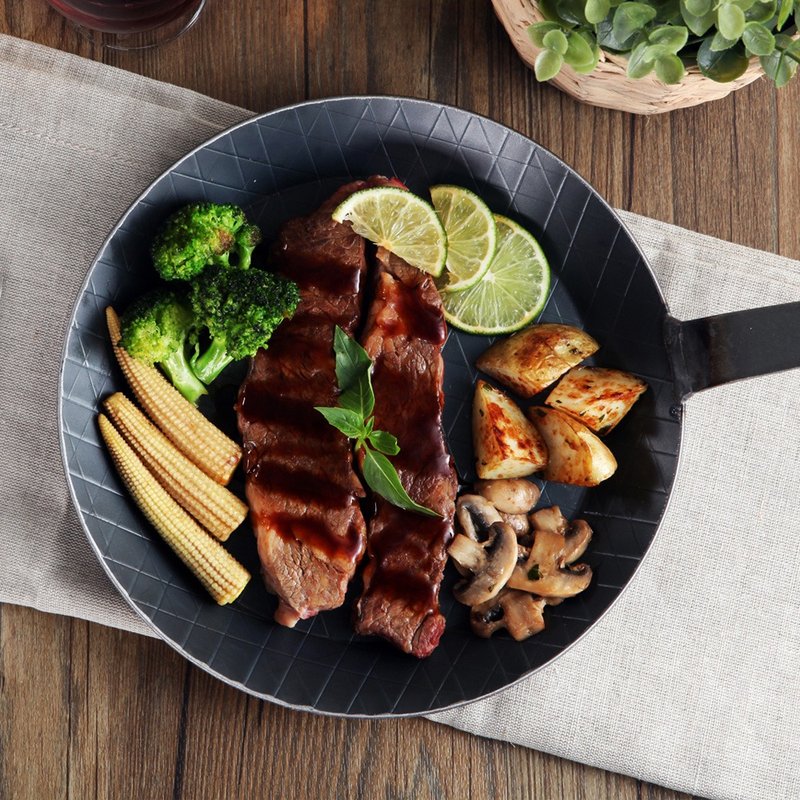 【德国turk铁锅】热锻斜纹长柄(深)平底锅 24cm/28cm - 锅具/烤盘 - 其他金属 黑色