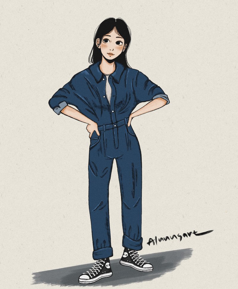 【定制化似颜绘】日系复古风格 电子档下单前请先与设计师讨论喔 - 电子手绘真人画像/绘画/插画 - 其他材质 多色