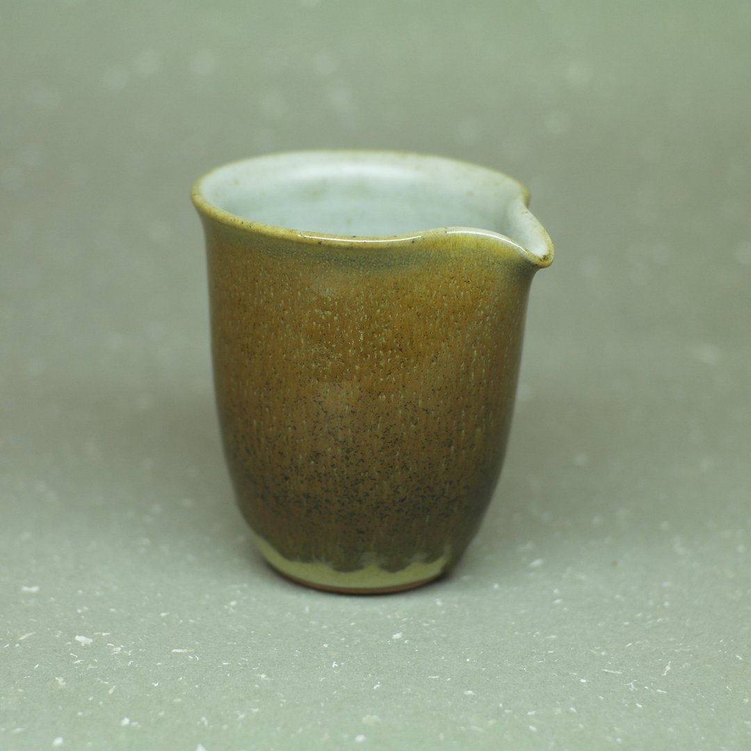 双挂铁釉茶海、公道杯、匀杯 手作陶艺 茶道具 200cc - 茶具/茶杯 - 陶 