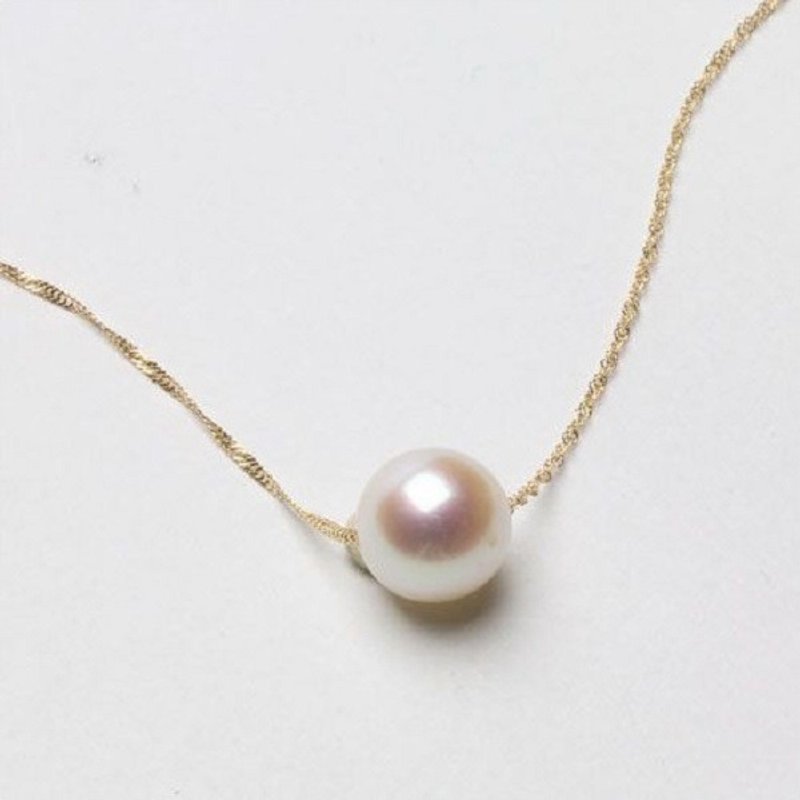 18K*Japanese Akoya sea pearl necklace - 项链 - 宝石 白色