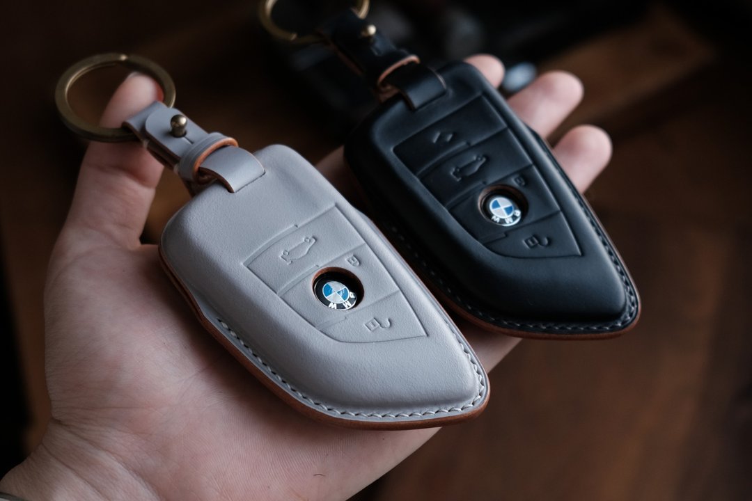 【寓吉】BMW X3 X4 X5 X6 X7 F15 i3 i4 i8 马缰革 钥匙皮套现货 - 钥匙链/钥匙包 - 真皮 咖啡色