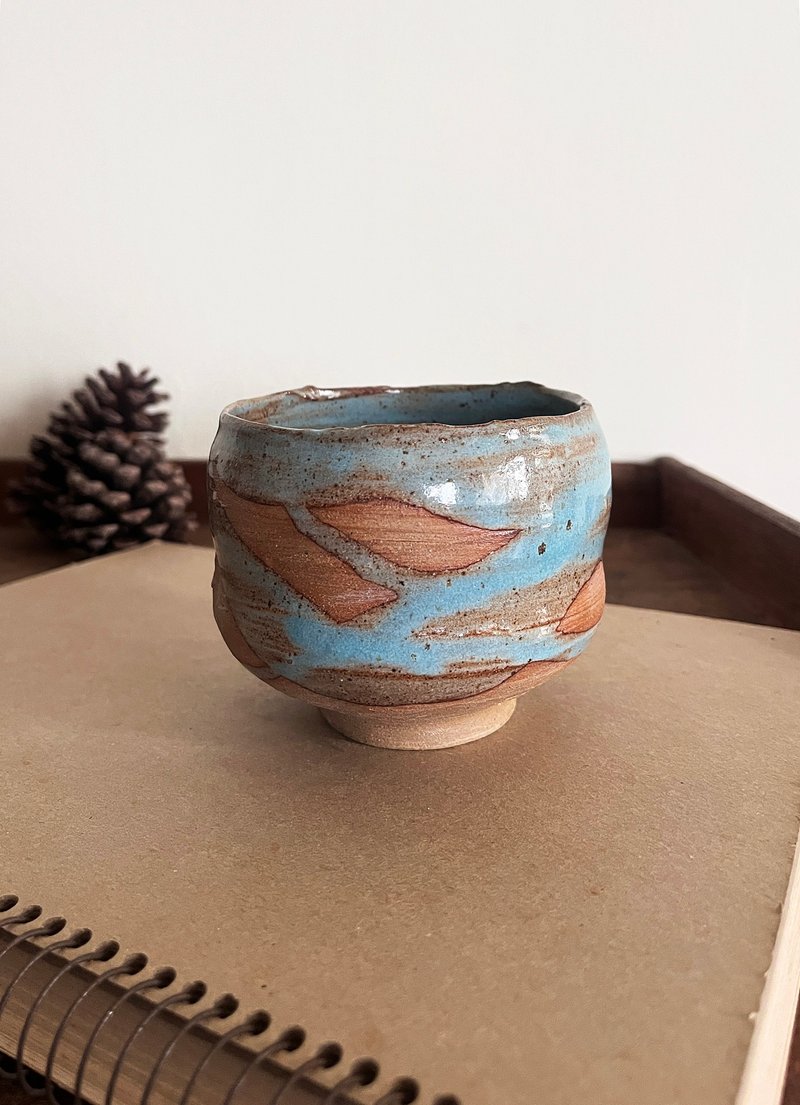 冷岚 茶碗 陶碗 零三 | 陶器皿 - 茶具/茶杯 - 陶 蓝色