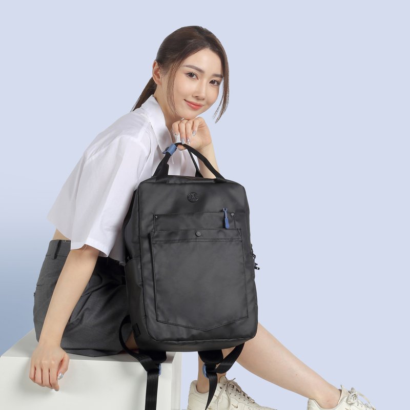 Moral x Leanne.LY Budd Gizza 16寸电脑背包 特别版防泼水面料 - 后背包/双肩包 - 环保材料 