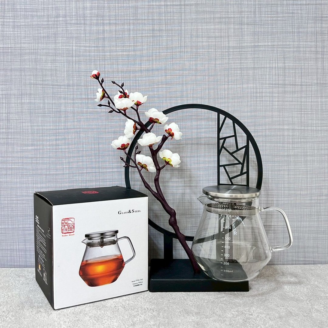 【易泡壶-大 750CC】耐热玻璃壶 I 304不锈钢 I 可拆 I 细密滤网 - 茶具/茶杯 - 其他材质 