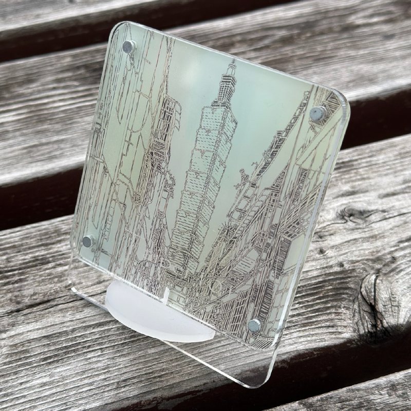 ALO 2in1 手机支架 Taipei 101 ~ 整合支架 、相框功能 - 手机座/防尘塞 - 压克力 多色