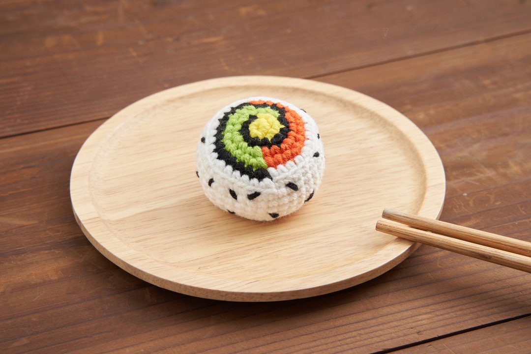 pom pom sushi 针织寿司【海苔花寿司】 - 玩具 - 聚酯纤维 