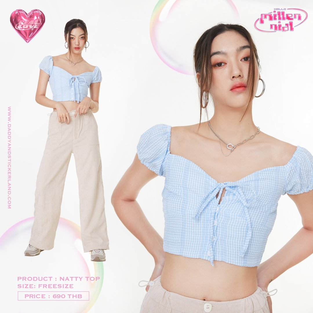 Daddy Natty Top - 女装上衣 - 棉 白色