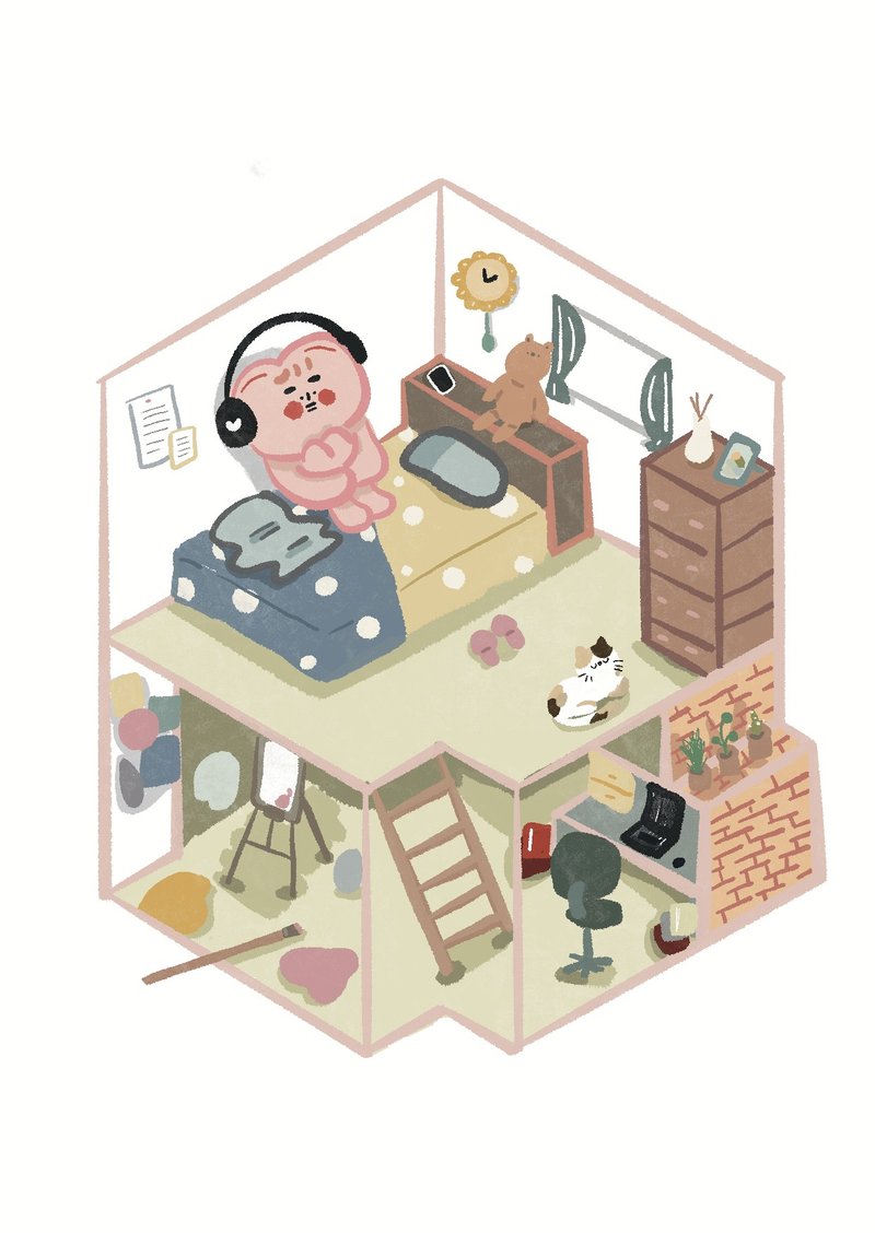干燥明信片 - 我的房子 - 卡片/明信片 - 纸 