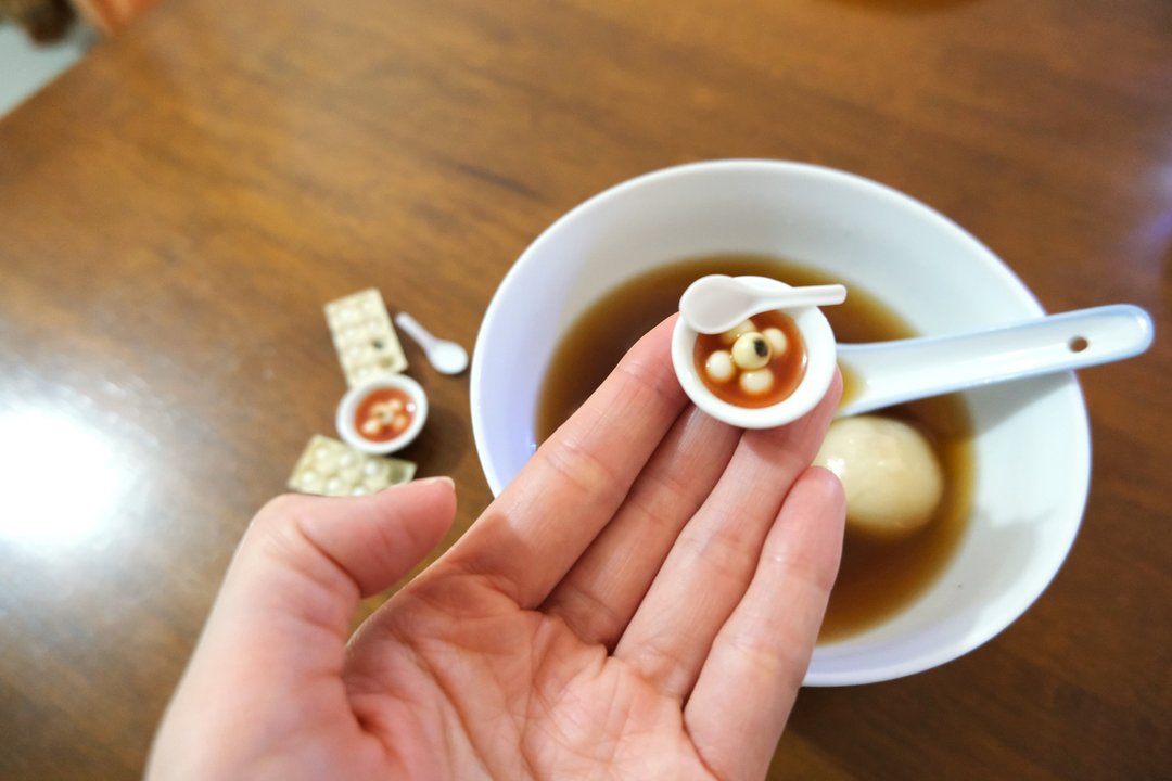 花生芝麻汤圆 大公鸡碗 模型摆设 - 摆饰 - 其他材质 多色