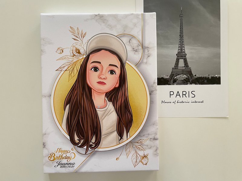 你好Q (彩色/单人)。定制化/Q版/人像宠物/画像/似颜绘/电子档 - 婴儿床上用品 - 纸 多色