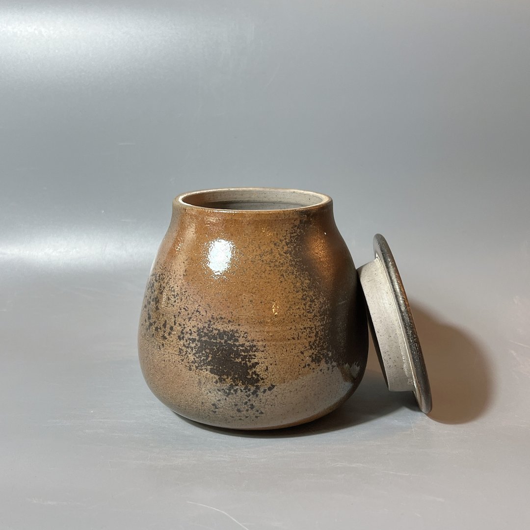 重落灰6两茶仓 / 茶罐 / 藏茶器  / 小平凡手作 - 其他 - 陶 卡其色