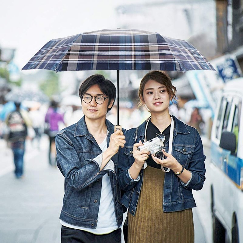 Boy 易收版自动开收雨伞 - BY3073 浅棕蓝 - 雨伞/雨衣 - 其他材质 黄色