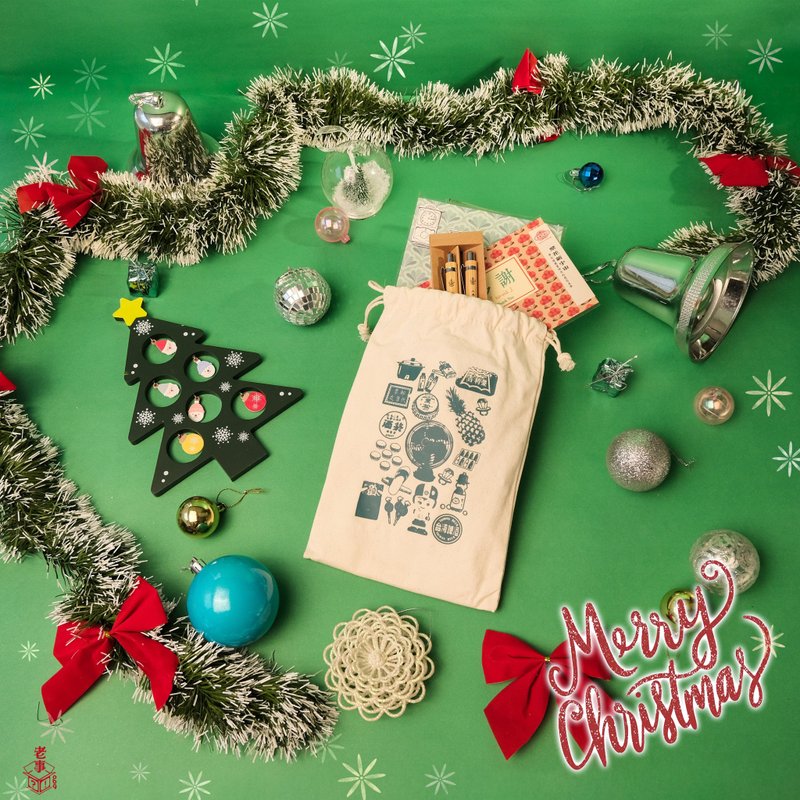 【圣诞限定美好礼包】- 交换礼物、福袋、无时效手帐本 - 笔记本/手帐 - 棉．麻 白色