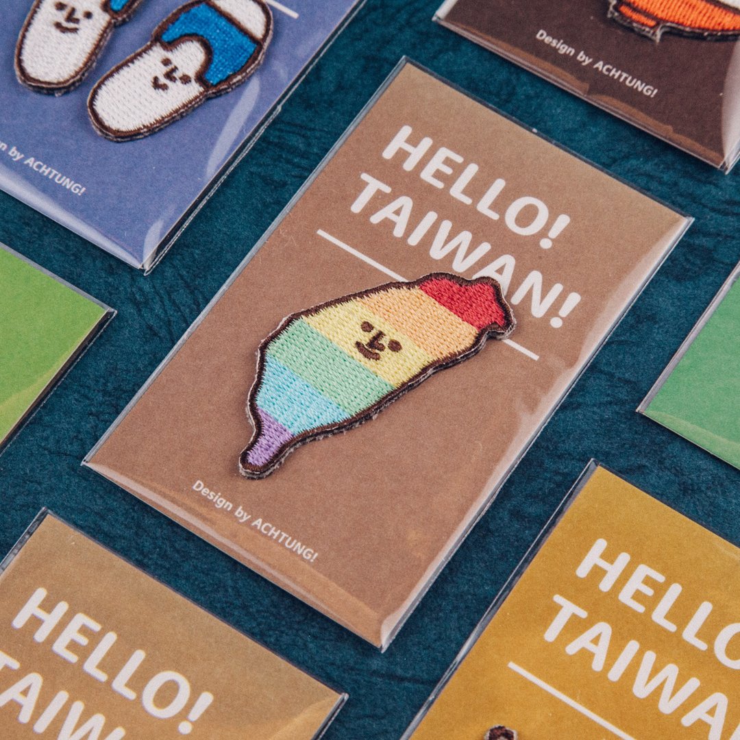 HELLO!TAIWAN! / 台湾 电绣烫贴 彩虹 观光 纪念品 - 其他 - 绣线 多色