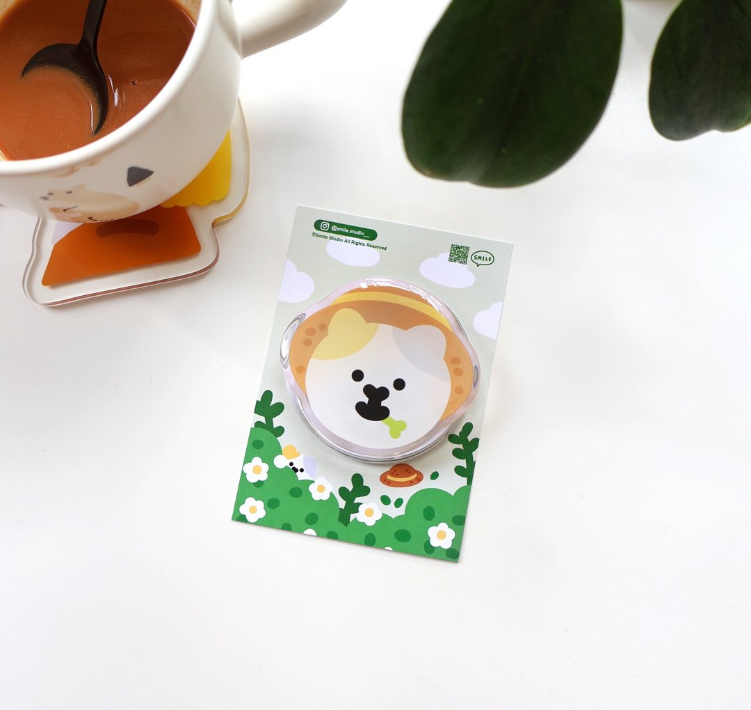 MeMe Cat 春装 手机支架 (背胶/Magsafe兼容) - 手机配件 - 塑料 